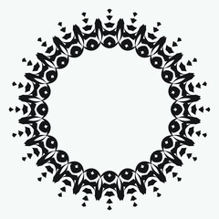 round ornament isolated on white background