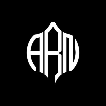ARN letter logo. ARN best black ground vector image. ARN Monogram logo design for entrepreneur and business.
