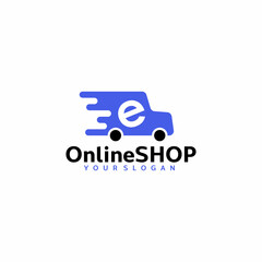 Fast delivery button with truck. Fast delivery vector isolated icon