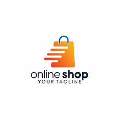 shopping store logo design collection