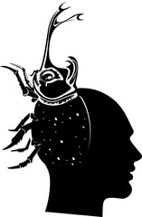 Human psychology, metamorphosis concept, kafkaesque