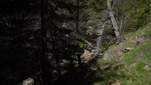 Waterfall Ugric, Vlasic mountain, Bosnia and Herzegovina - (4K)