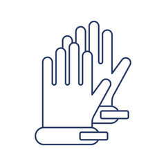 House painting hand gloves icon