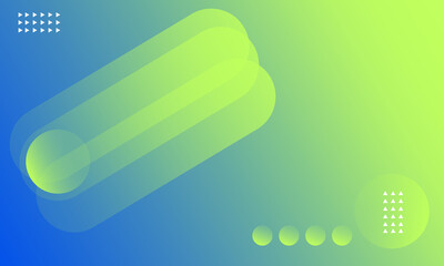 Abstract geometric background with blue and green gradient. Futuristic abstract background with geometric figures, fashion and sports concept. Vector illustration