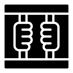 prison glyph icon
