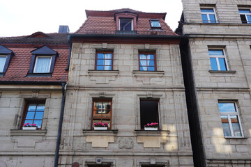 Fototapeta premium Old German architecture in the center of Fuerth, Germany