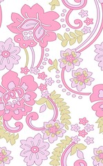 seamless pattern with flowers