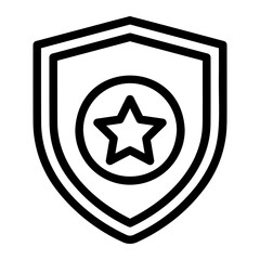 shield line icon