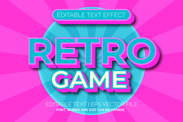 editable text effect pastel retro game style