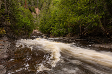 Cascade River Waterfall In The Woods