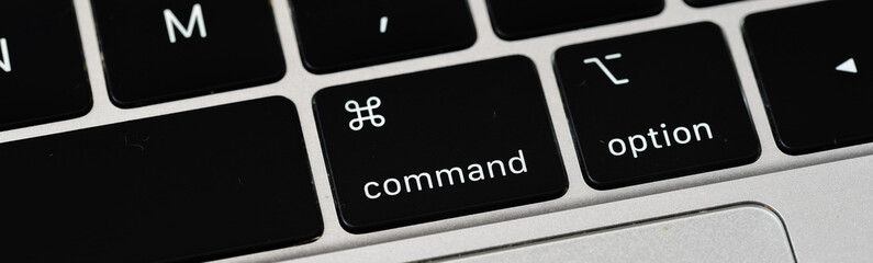 Den Helder, Netherlands. June 2022. Close up of some keys of a keyboard of an Apple computer.