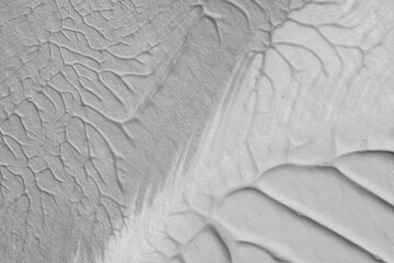 black white abstract acrylic painting color texture on white paper background by using rorschach inkblot method