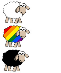 Rainbow Sheep