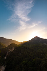 Obraz premium Beautiful Turkish mountains at sunset