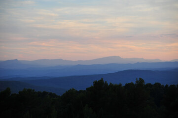 Sonnenuntergang bei Tourtour