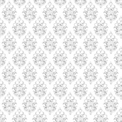 Seamless watercolor pattern. Gray and white print for textiles. Bohemian ornament for home decor - pillows, carpets, blankets. Handmade with paints on paper.