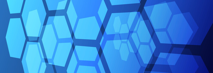 Obraz na płótnie Canvas Abstract blue vector background with hexagon. Modern background concept. vector.