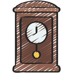 Grandfather Clock Icon