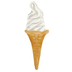 手描きバニラソフトクリーム