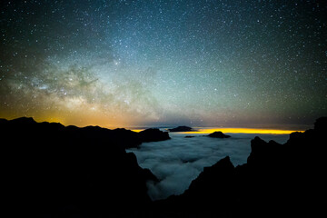 Milky way in Caldera De Taburiente Nature Park, La Palma Island, Canary Islands, Spain © Alberto Gonzalez 