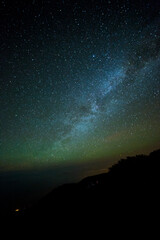 Milky way in Caldera De Taburiente Nature Park, La Palma Island, Canary Islands, Spain