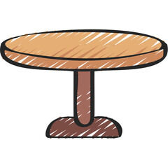 Round Table Icon