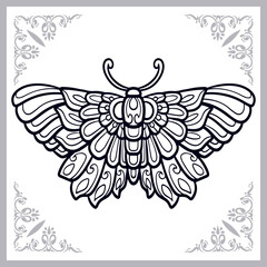 Beautiful butterfly isolated on white background.