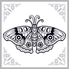 Fototapeta na wymiar Beautiful butterfly isolated on white background.
