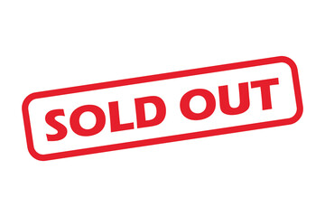 sold out logo sign symbol isolated on white background