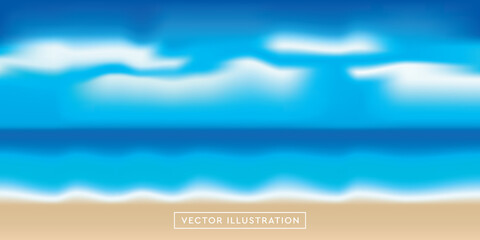 summer holiday beautiful beach seascape water background