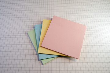 Close up of post-it notes