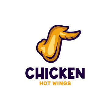 Abstract Chicken Wings Logo Template