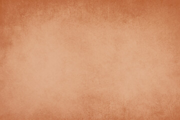 Textured orange colored background, empty copy space for text, scratched wall structure, templete for scrapbook, vintage style 