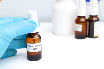 Alpha hydroxy acid is a chemical ingredient in beauty product