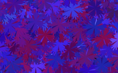 Dark Purple, Pink vector elegant wallpaper with flowers.