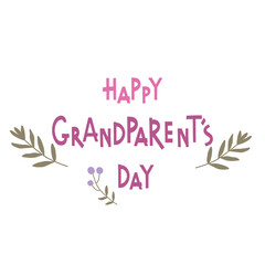 Grandparents day greeting card text
