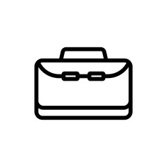 Business bag icon. Suitable for entrepreneur icon, business. line icon style. Simple design editable