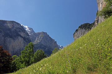 Lauterbrunnental, Alpen, Berner Oberland, Schweiz