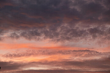 Fototapeta premium Dramatic Storm Clouds in Beautiful Evening Sky