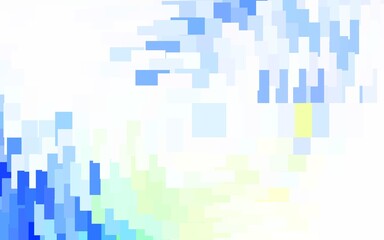 Light Green, Yellow vector texture in rectangular style.