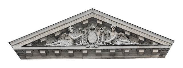 Isolated Neoclassical Architectural Detail