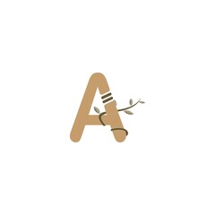 letter A logo vector illustration design