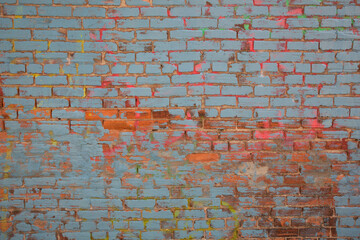 Colorful Brick Wall Background