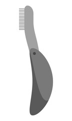 Comb for eyelashes. Cosmetic tool for eyelash care. Flat style. Vector.