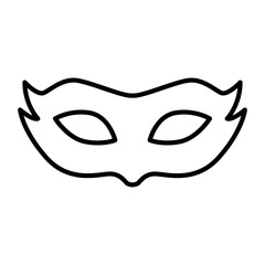 Carnival mask icon vector design template.