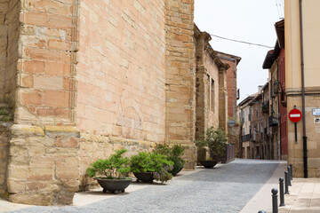 Fototapeta na wymiar Town of Navarrete, Rioja, Spain, Town of passage of pilgrims who make the Camino de Santiago