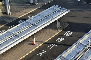 関西国際空港､関空,ターミナル,飛行機,空港,タクシー、バス乗り場、バス