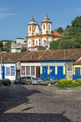 Fototapeta na wymiar St Francis of Assisi Church, Sabara, Minas Gerais state, Brazil