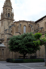Fototapeta na wymiar Town of Santo Domingo de la Calzada, in the north of Spain, an area of passage for pilgrims on the Pilgrim's Way to Santiago de Compostela.