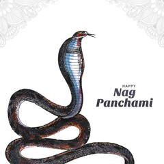 Happy nag panchami indian festival card background